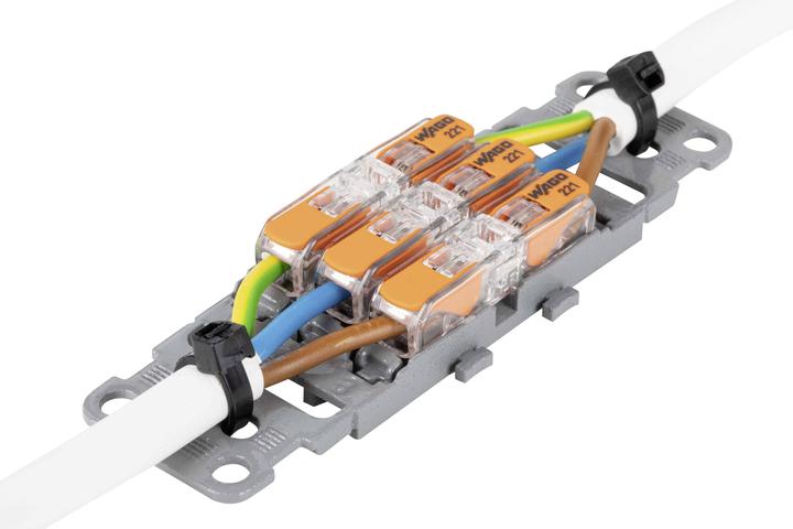 Wago Befestigungsadapter mit Zugentlastung