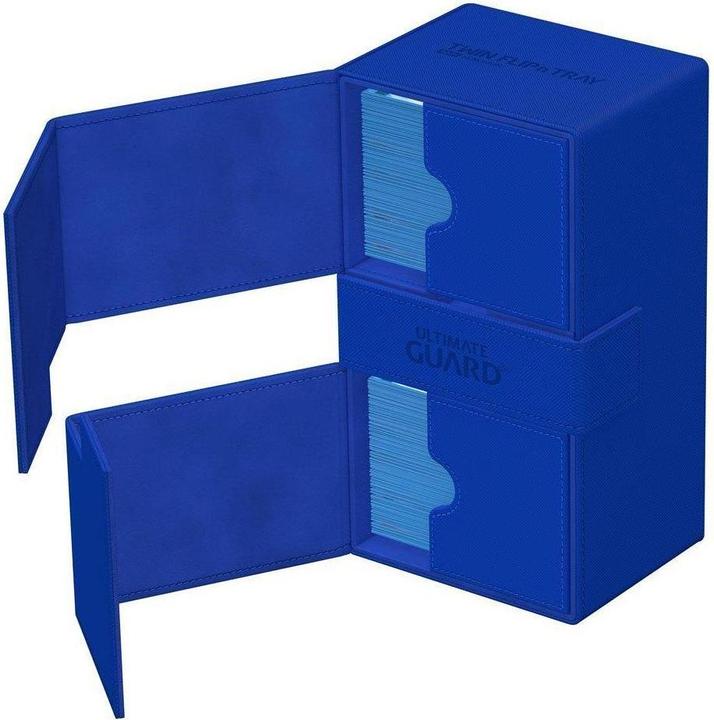 Actual product image Ultimate Guard Twin Flip'n'Tray 200+ XenoSkin Monocolor Bleu