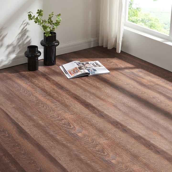 Actual product image neu.holz SPC Klickboden Okapirg 10 Dekordielen 2,196 m² Rustical Oak () (Vinyl floor, 2.20 m²)