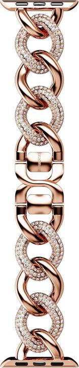 Image du produit Swarovski Sparkling Chain Strap For Apple Watch 40mm and 41mm Rose Gold Finish Crystals crysta
