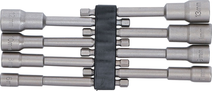 Productafbeelding BGS Doppenset zeskant, extra lang | aandrijving zeskant 6,3 mm (1/4") | voor boren... (6 mm, 7 mm, 8 mm, 9 mm, 10 mm, 11 mm, 12 mm, 13 mm)
