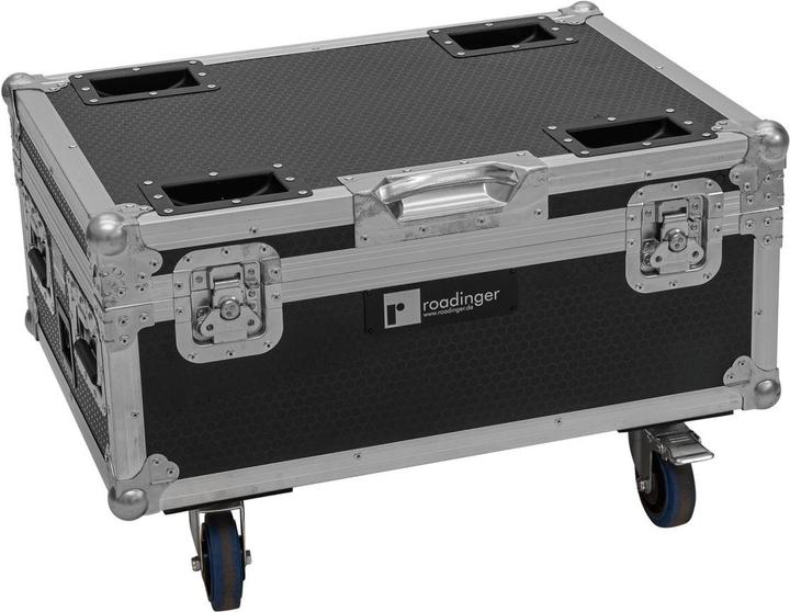 Actual product image Roadinger Flightcase 6x AKKU IP TL-3 QCL Trusslight CRMX with charging function and castors