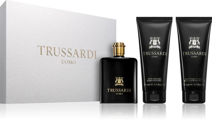 Productafbeelding Trussardi Uomo Eau De Toilette Spray 100ml With After Shave Balm 200ml And Shower Gel 200ml (Parfum set)
