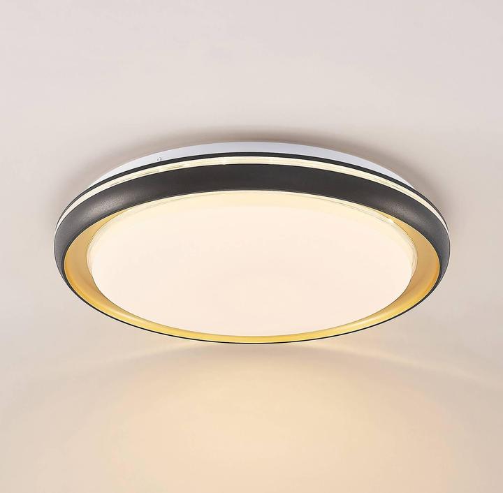 Actual product image Lindby Melchioris LED ceiling light, round (1800 lm)