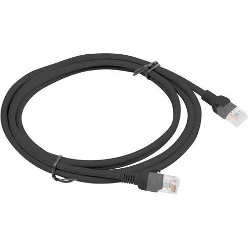 Thumbnail - Lanberg PCU6-10CC-0200-BK Netzwerkkabel 2 m Cat5e U/UTP (UTP) Schwarz (U/UTP, CAT5e, 2 m), Netzwerkkabel