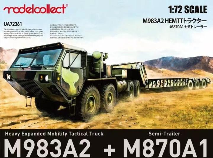 Image du produit Modelcollect USA M983A2 HEMTT Tractor & M870A1 Semi-trailer