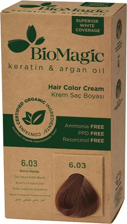 Biomagic Hair Colour Dark Golden Blonde (6,03) 250 g - (Dark gold blonde)