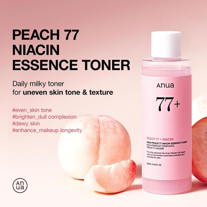 Immagine prodotto Anua Tonico all'essenza di pesca 77% di niacina - 250 ml (250 ml)