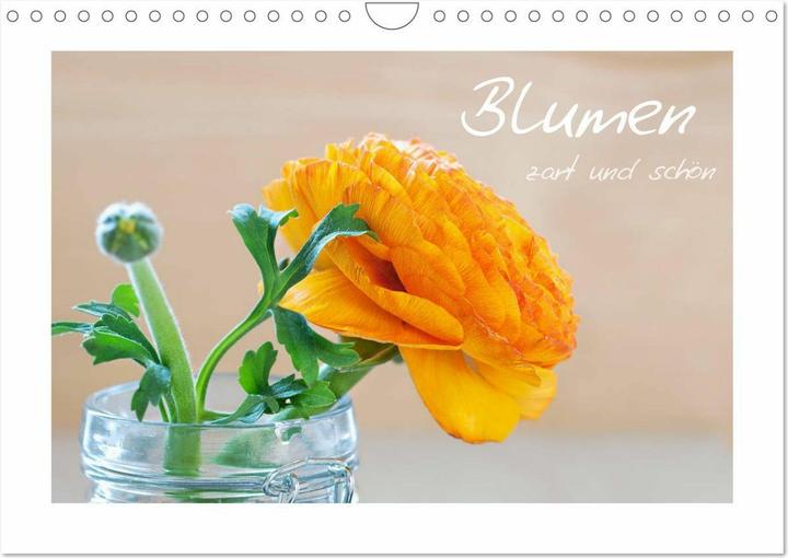 Produktbild Blumen zart und schön (Wandkalender 2026 DIN A4 quer), Monatskalender (A4)