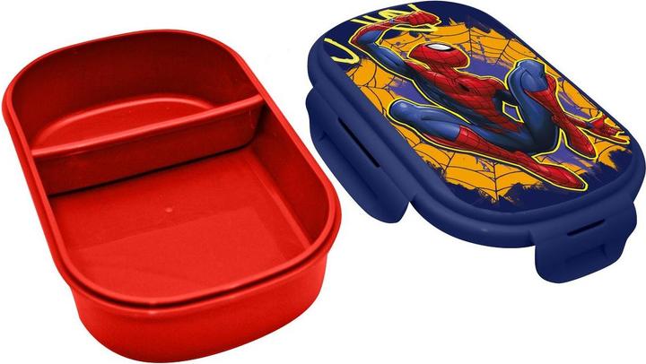 Produktbild Magni Brotdose MARVEL Spider-Man mit Besteckset 2 Fächer