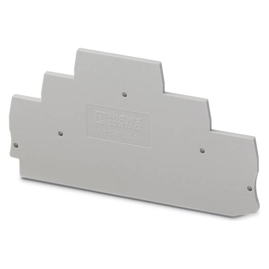 Phoenix Contact Phoenix D-St 2.5-3L Terminal block cover 50Stück(e), Elektronikkabel + Stecker, Grau