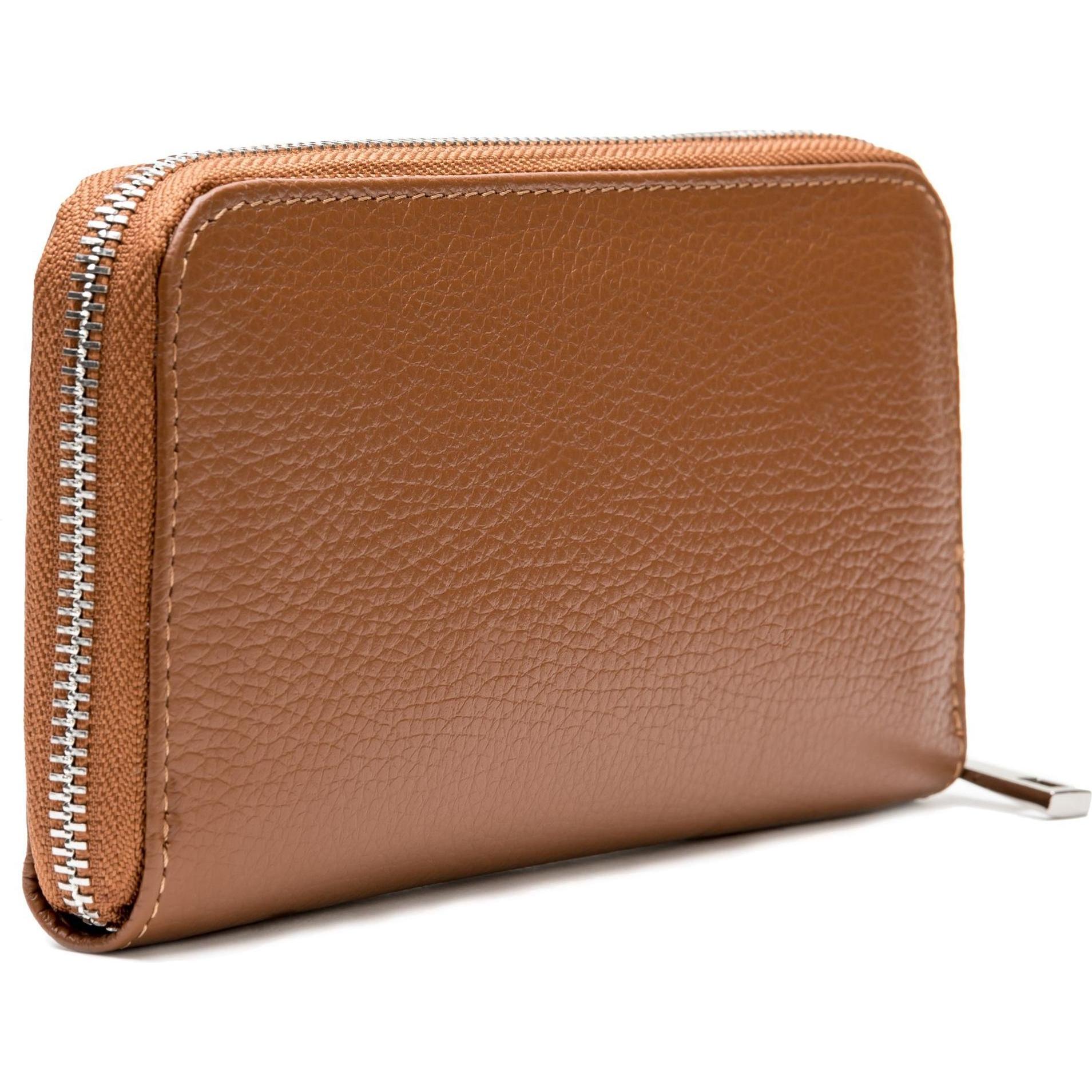 Thumbnail - Lazarotti, Damen, Portemonnaie, Milano Leather Geldbörse Leder 20 cm, Braun