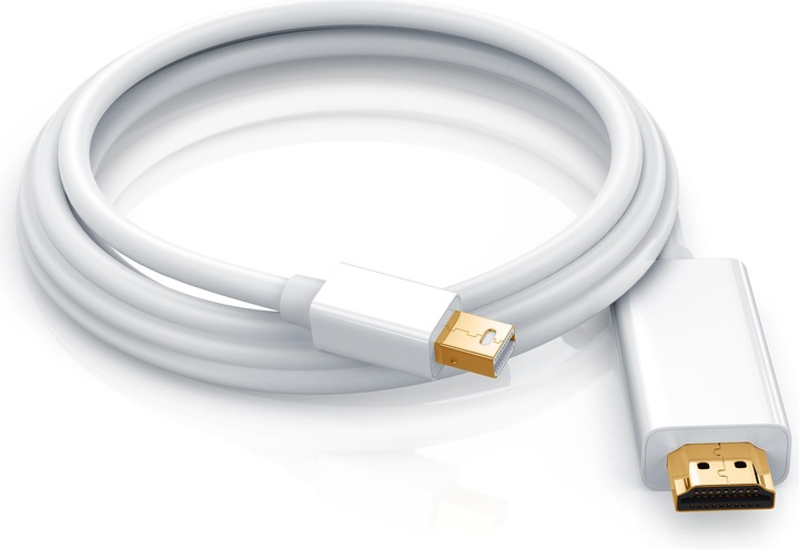 Immagine prodotto CSL Cavo da Mini Displayport a HDMI 4k | Porte Thunderbolt 1 e Thunderbolt 2 | 4K Ultra HD 2160p (3 m, DisplayPort, HDMI)