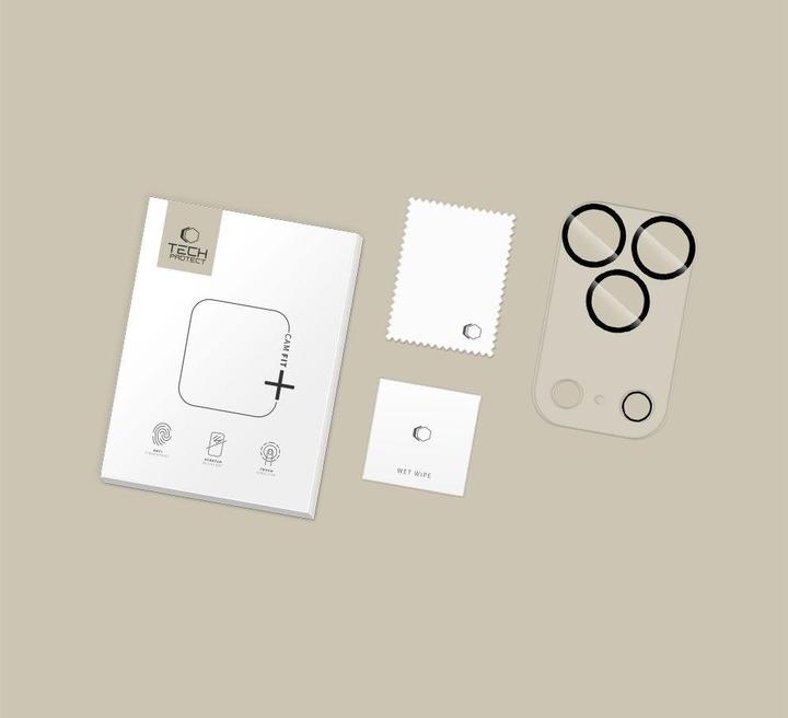 Actual product image Tech-Protect Cam Fit+ Kameraabdeckung für iPhone 17 Pro – Transparent (1 pcs., Apple iPhone 17 Pro)