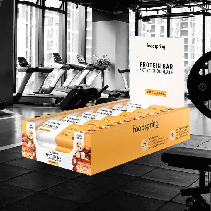 Image du produit Foodspring Protein Bar Extra Chocolate (Caramel, 1 pcs, 540 g)