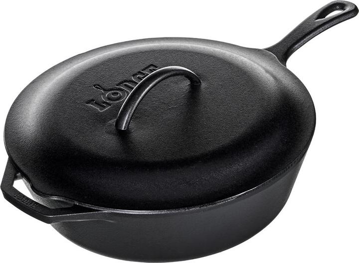 Image du produit Lodge Poêle en fonte avec couvercle (Ensemble de casseroles et de poêles de cuisson, Fonte)