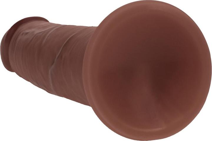 Produktbild RealRock Dual Density Silicone Realistic Sliding Skin Dildo - 6 / 15,5 cm - Brown