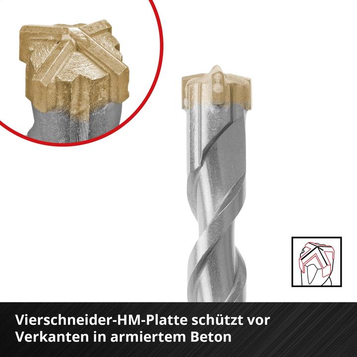 Produktbild Einhell SDS-Plus Hammerbohrer-Set, 265505, 5-10 mm, 5-teilig (10 Millimeter, 5 Millimeter, 6 Millimeter, 8 Millimeter)
