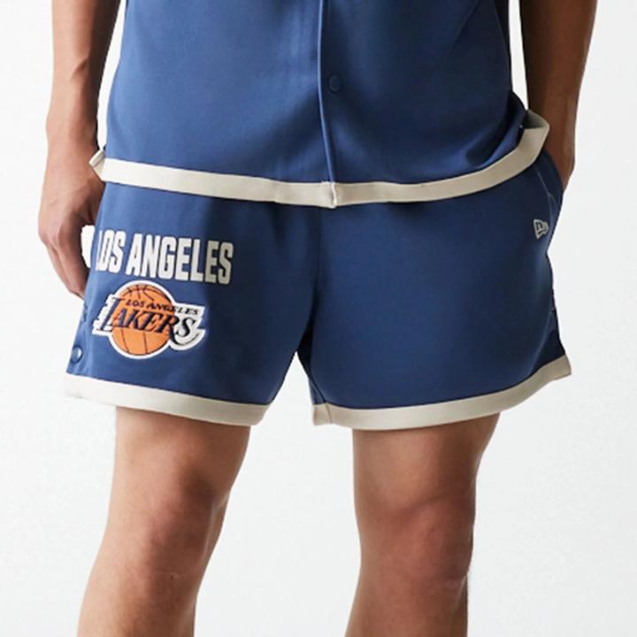 Actual product image New Era Shorts - SNAP BUTTON Los Angeles Lakers - S (S)