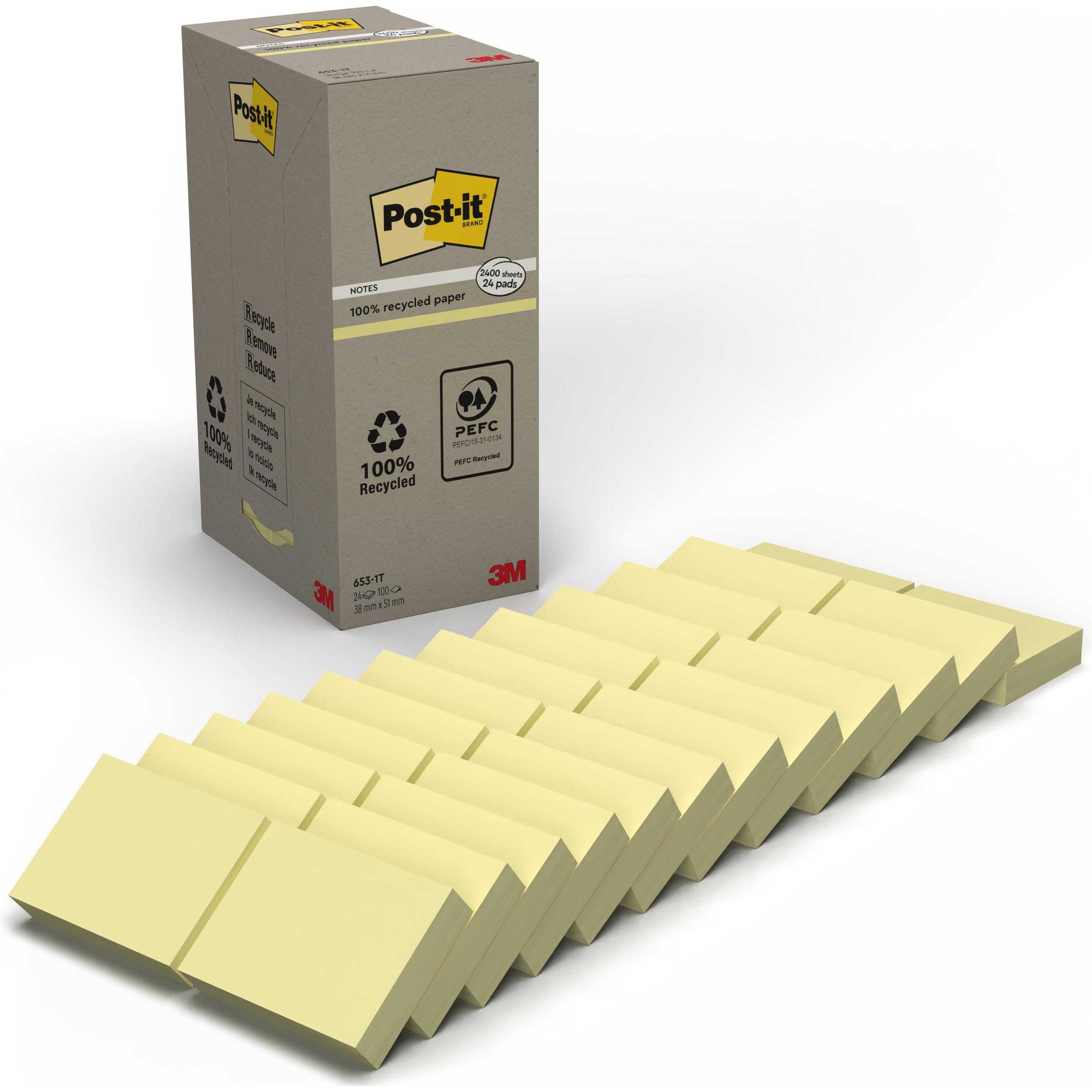 Post-it Recycling (38 x 51 mm) (653-1T)