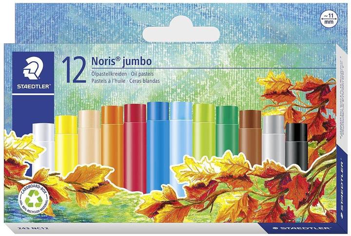 Produktbild Staedtler Noris jumbo 243 Öl-Pastellkreide Kartonetui mit 12 Stück, sortiert (12x)