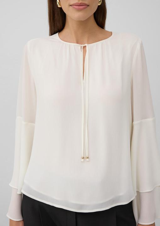 Immagine prodotto s.Oliver Bluse Tunika-Bluse mit fliessenden Volant-Ärmeln (46)