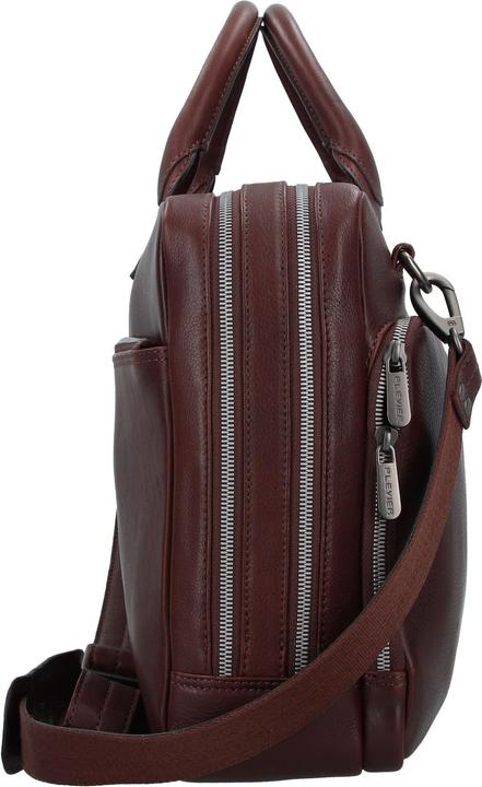 Actual product image Plevier Vintage Bill Aktentasche Leder 40 cm Laptopfach (17.30")
