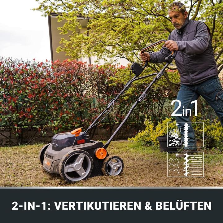 Produktbild Worx Vertikutierer & Rasenlüfter WG855E.9