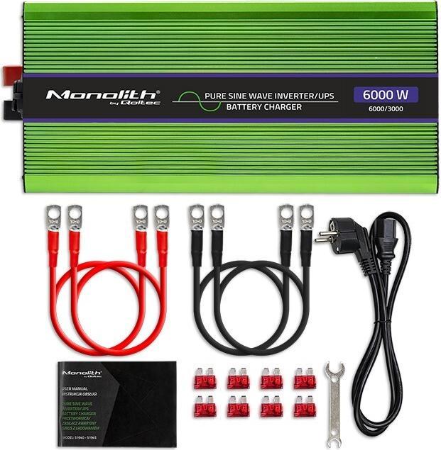 Actual product image Qoltec 51945 Pure Sine Wave Inverter