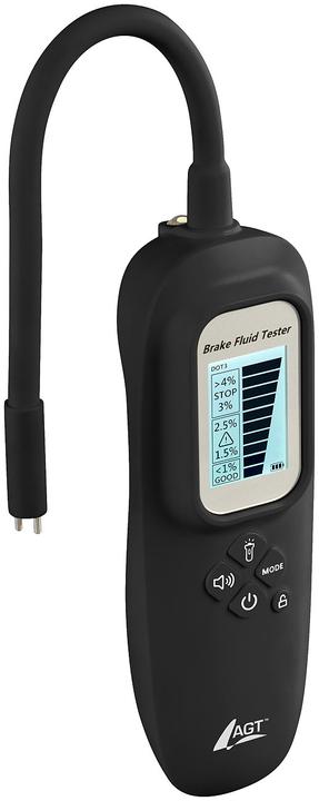 Produktbild AGT Professional Bremsflüssigkeits-Tester mit Display, LED, Wassererkennung, DOT3/4/5.1