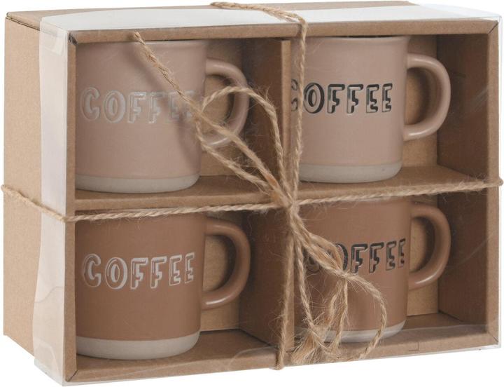 Produktbild Esprit Satz von Kaffeetassen Home Braun Steingut 180 ml 4 Stücke (180 ml, 4 x)