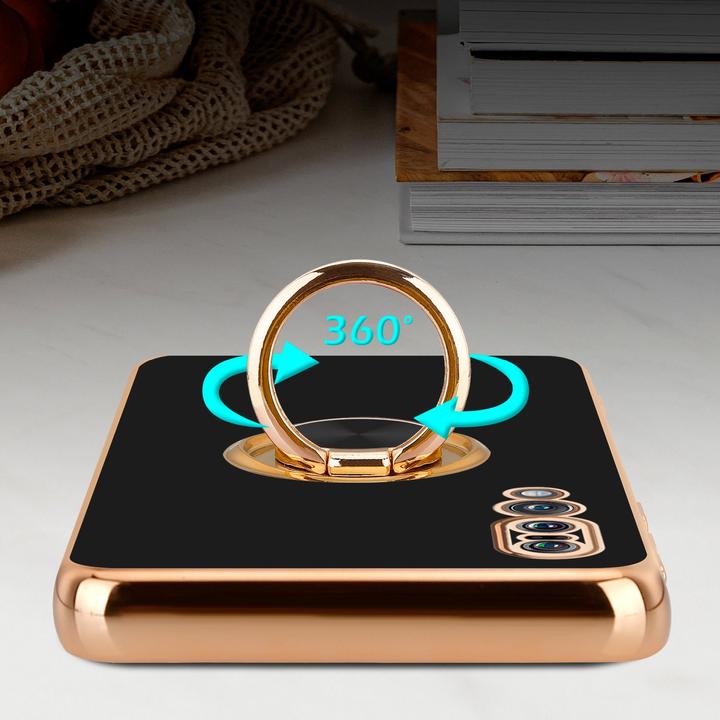 Produktbild Cadorabo Hülle für Huawei P20 PRO / P20 PLUS im TPU mit Kameraschutz und Ring LM089 Style (Huawei P20 Plus, Huawei P20 Pro)