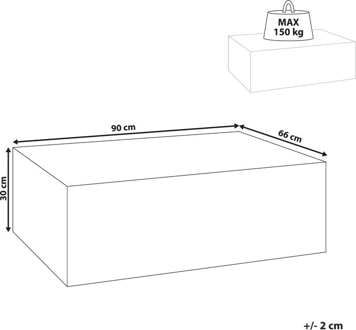 Image du produit Beliani Nobres (90 x 66 x 30 cm)