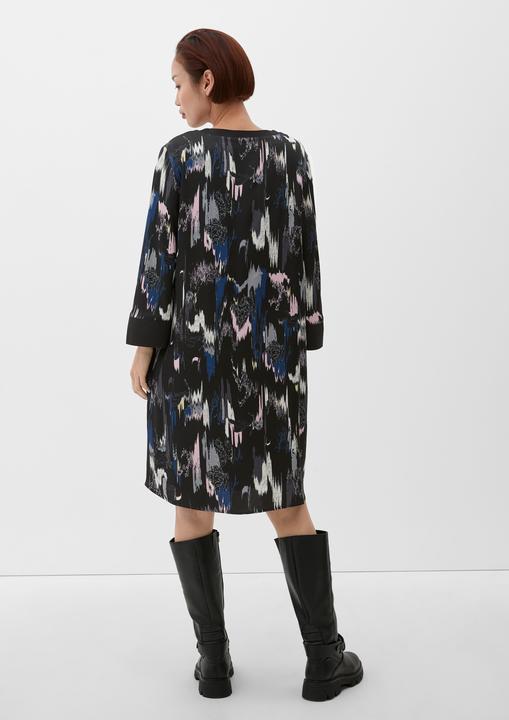 Produktbild s.Oliver Kleid Midikleid mit Allover-Muster (32)