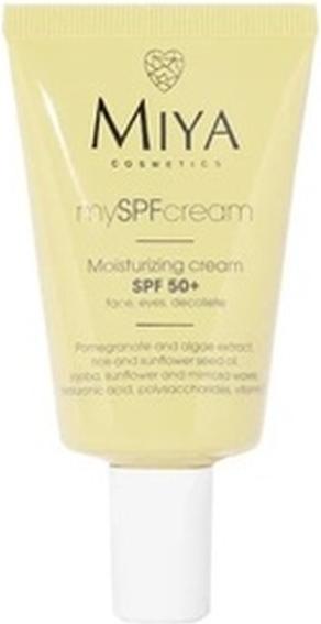 Miya Cosmetics Miya My Spf Cream Spf50+ Moisturizing Cream For Face. Eyes And DÃ©colletÃ© 40Ml (Sonnencreme, SPF 50, 40 ml)