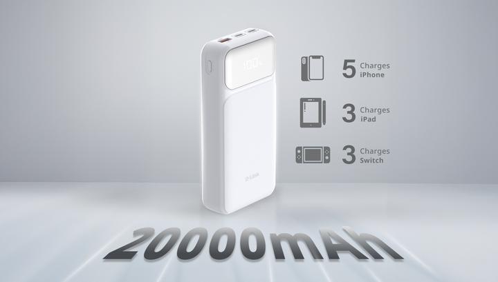 Image du produit D-Link 20000MAH POWER BANK (20000 mAh, 65 W, 74 Wh)