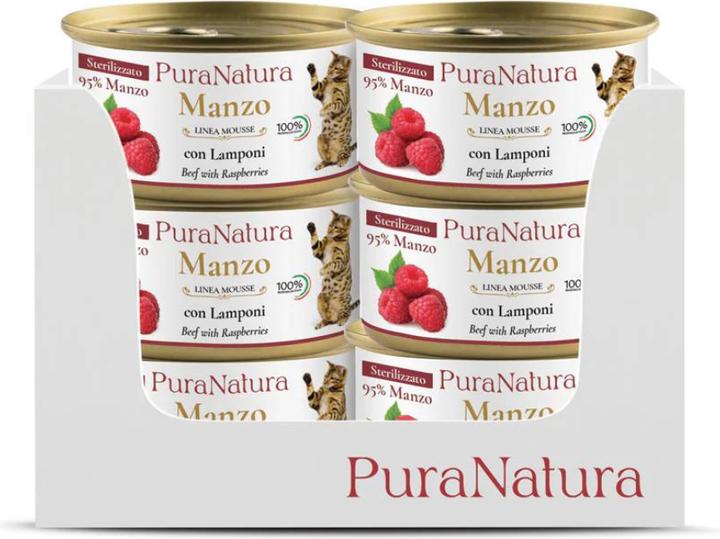 Image du produit Pura Natura Manzo con Lamponi (Senior, Adulte, 1 pcs, 85 g)
