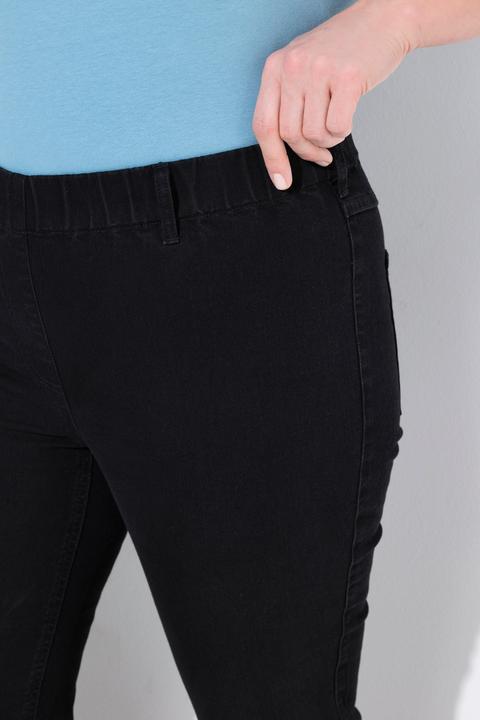 Immagine prodotto Ulla Popken Jeggings a 7/8 modello Sienna con taglio della gamba aderente e cintura elastica (54)