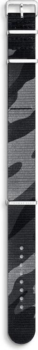 Thomas Sabo Watch Strap Code TS Nato Black Camouflage (20 mm, Acier inoxydable)
