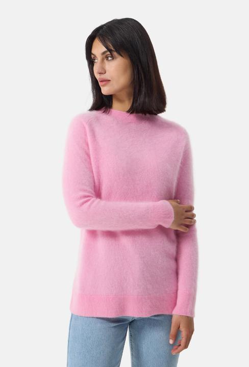 Produktbild Cash-Mere Brushed Kaschmir Rundhals Pullover mit Seitenschlitzen (L)