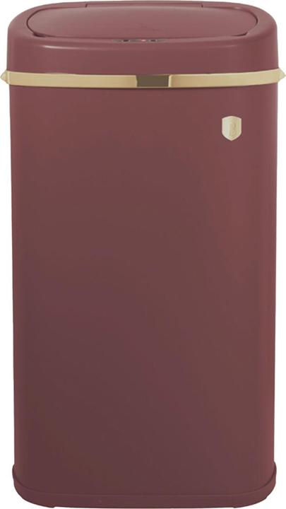 Immagine prodotto BerlingerHaus Cestino in metallo di design, con sensore, 58l, bordeaux (58 l)