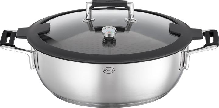Produktbild Rösle Dampfgarer SILENCE PRO Stahlgrau (28 cm, Dampfkochtopf, Edelstahl)