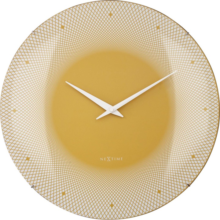 Nextime Horloge murale Jaune foncé (50 cm)