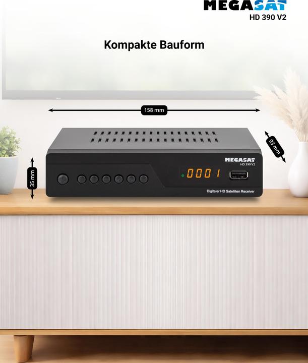 Produktbild Megasat HD 390 (DVB-S, DVB-S2)