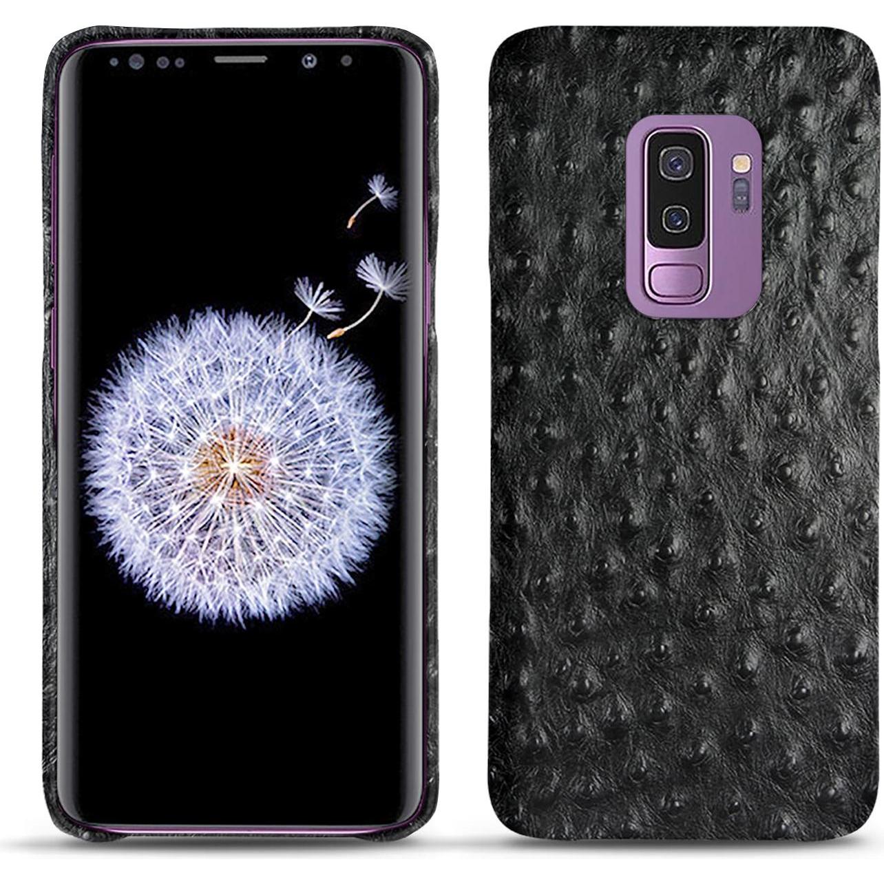 Noreve Lederschutzhülle (Samsung Galaxy S9+), Smartphone Hülle, Schwarz
