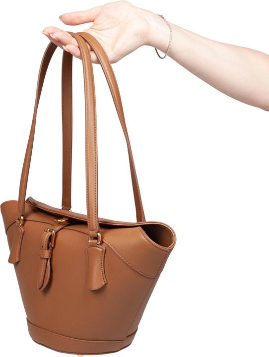 Produktbild Dolce & Gabbana caramel-color leather coffa capri bag