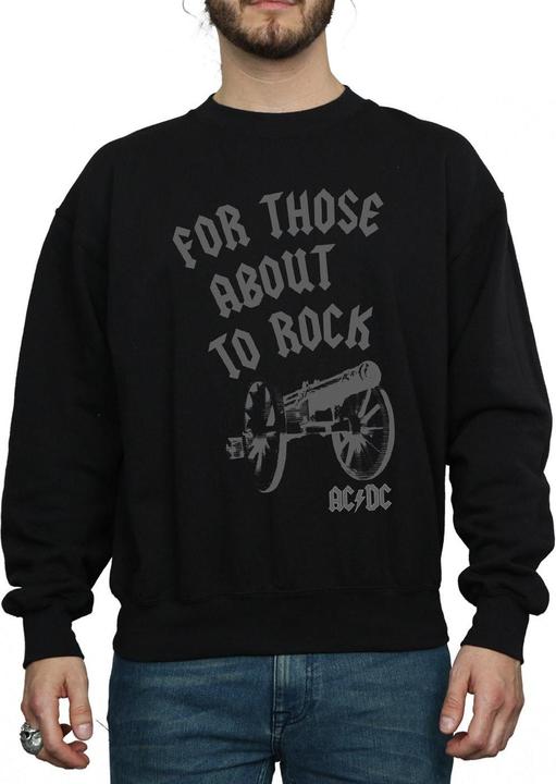 Produktbild AC/DC Mens For Those About To Rock Cannon Sweatshirt aus Baumwolle (L)