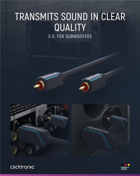 Image du produit clicktronic Cinch - Cinch (1 m, RCA)