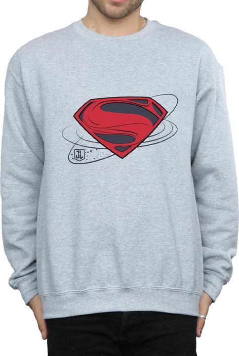 Actual product image Mens Justice League Movie Superman Logo Sweatshirt (L)