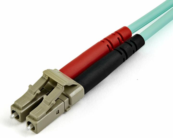 Produktbild StarTech .com A50FBLCLC15 15 m OM3 LC auf LC Multimode-Duplex-Glasfaser-Kabel (15 m)